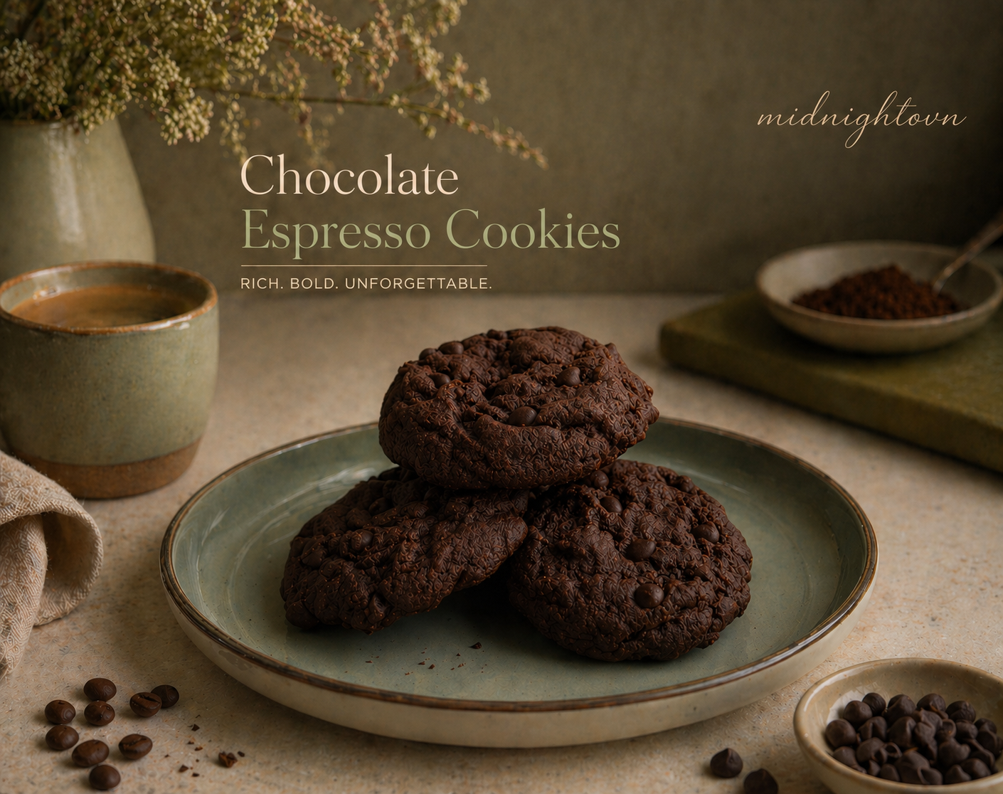 Chocolate Espresso Cookies