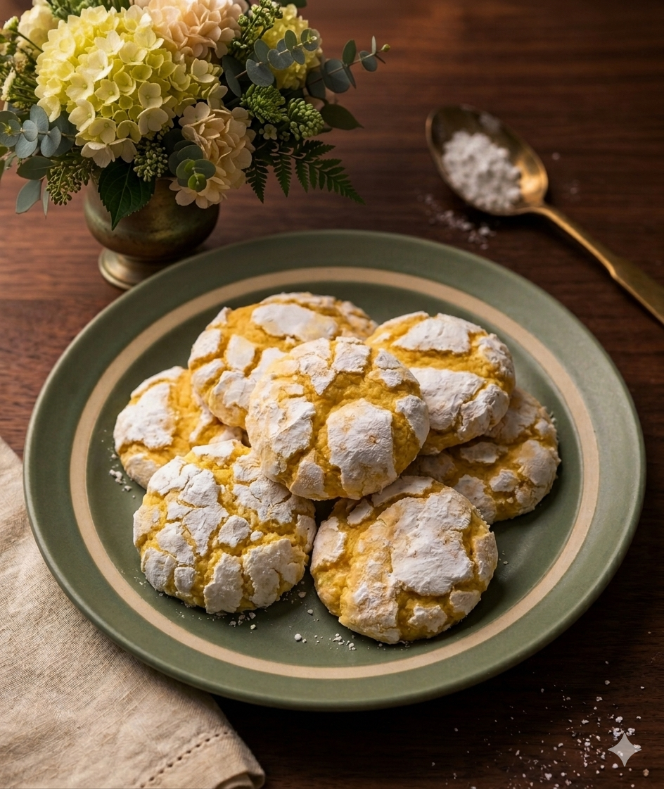 Lemon Crinkle Cookies